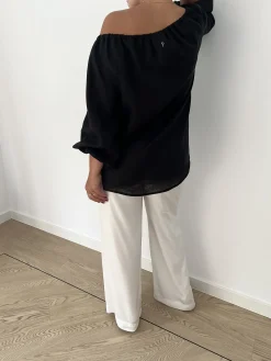 Bluzka FIBI LINO BLACK