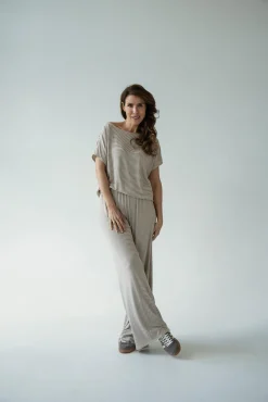 Bluzka GAYA STRIPED BEIGE