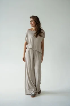 Bluzka GAYA STRIPED BEIGE
