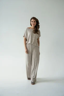 Bluzka GAYA STRIPED BEIGE