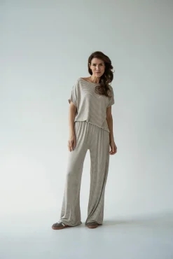 Bluzka GAYA STRIPED BEIGE