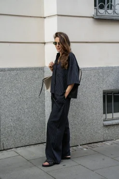 Koszula FIDD STRIPED BLACK