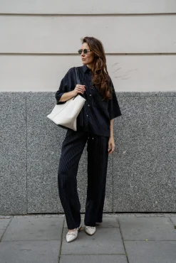 Koszula FIDD STRIPED BLACK