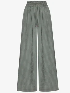 Spodnie ALI STRIPED OLIVE