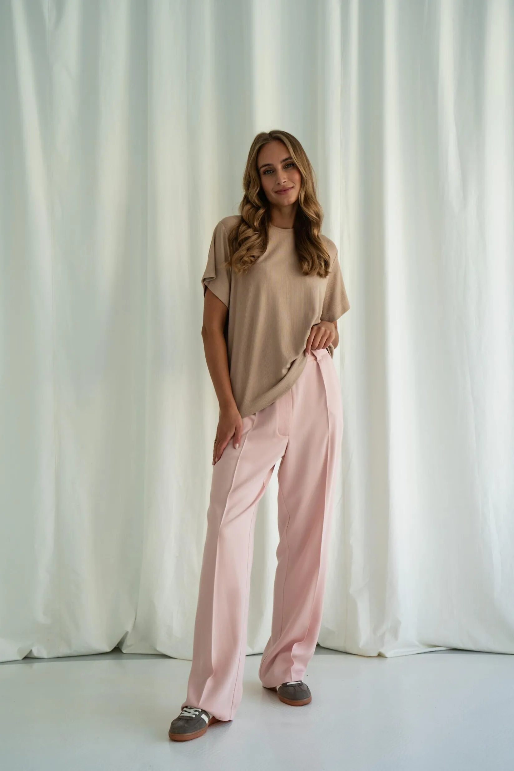 Spodnie BRUNI POWDER PINK