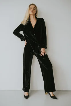 Spodnie CLARET VELVET BLACK