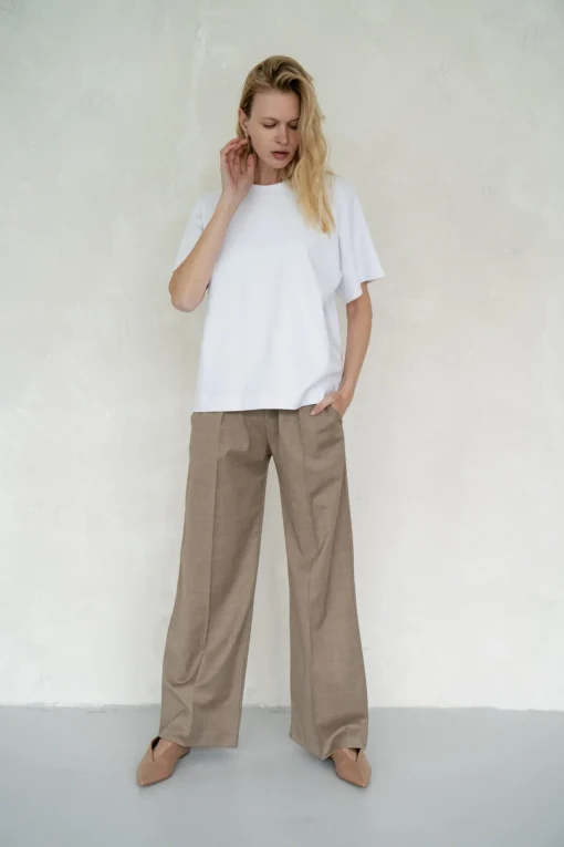 Spodnie JIMMY BEIGE MELANGE