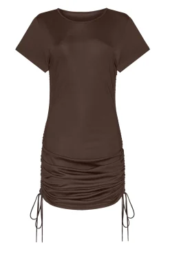Sukienka JUSTI SHORT CHOCCO