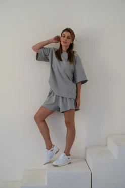 Szorty LOXI GRAY MELANGE