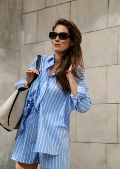 Szorty MAN STRIPED BLUE