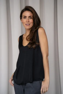 Top ANN SILKY BLACK