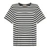 Top VIEN STRIPED BLACK