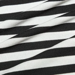 Top VIEN STRIPED BLACK