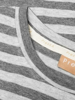 Top VIEN STRIPED GRAY